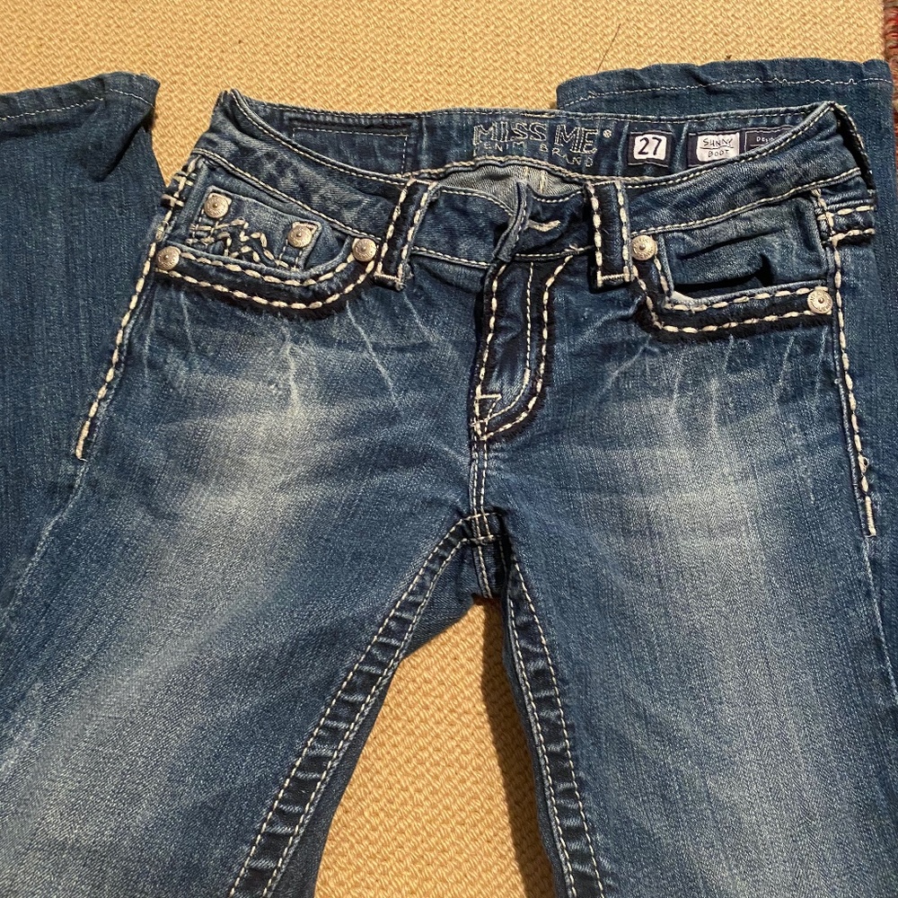 Miss Me Stitched Jean